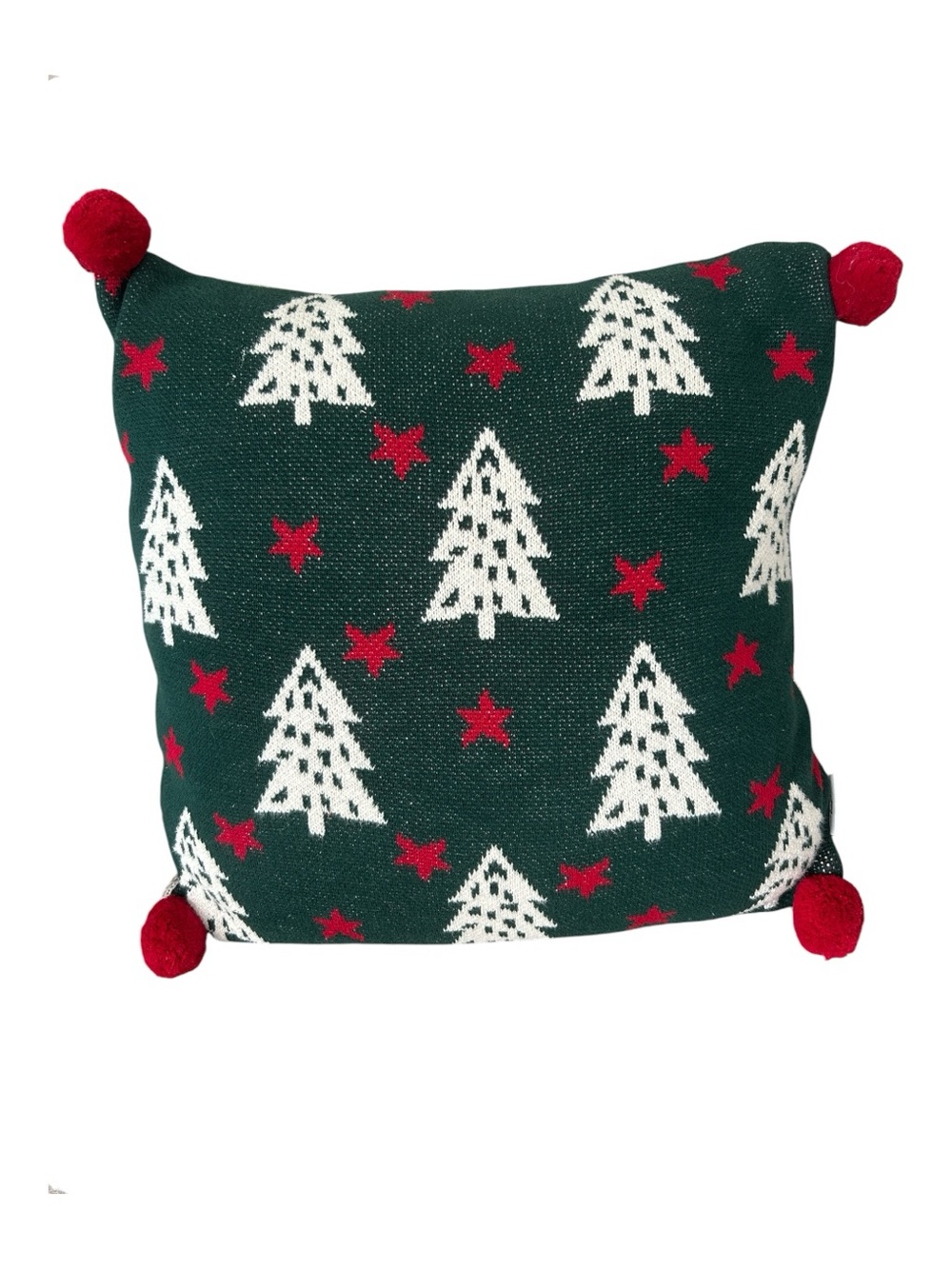 Balsam & Fir Co. Reversible Christmas Tree Knit Throw Pillow 20”